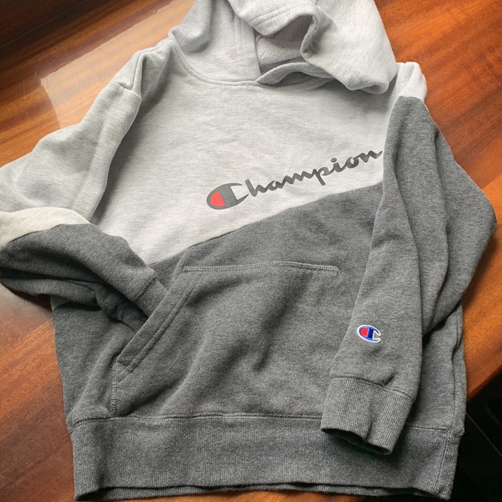 Grey Champion Hoodie Youth Small - Perfect for Back to School!